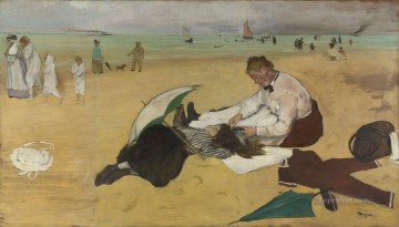 At the Beach Edgar Degas Oil Paintings